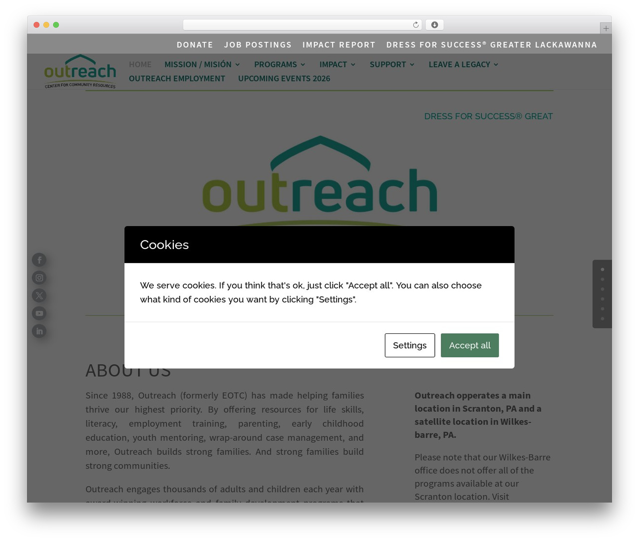 Divi WordPress theme - outreachworks.org