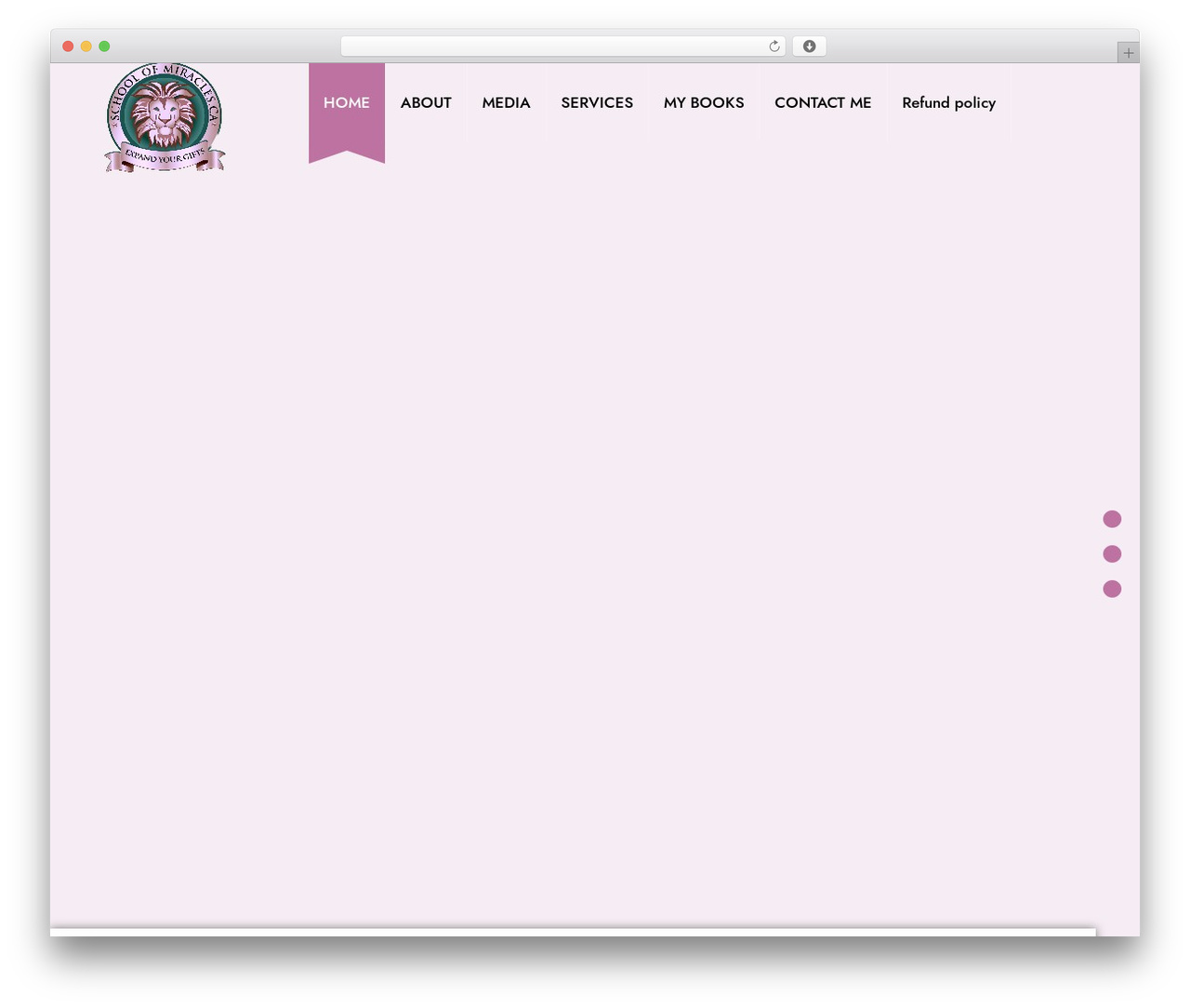 Efor WordPress theme - schoolofmiracles.ca