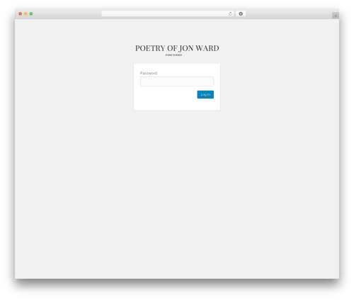 Jon Ward WordPress theme - jonwardwrites.com