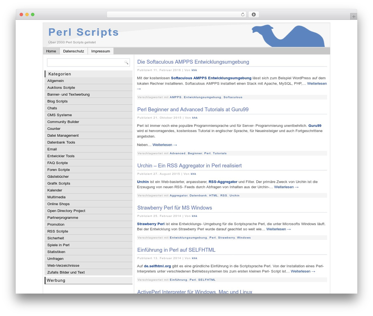 Perlscripts WP theme - perlscripts.de