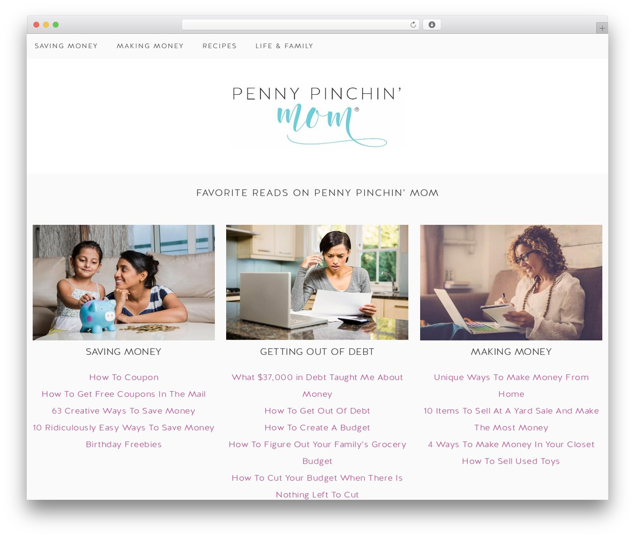 Refined Theme WordPress theme - pennypinchinmom.com