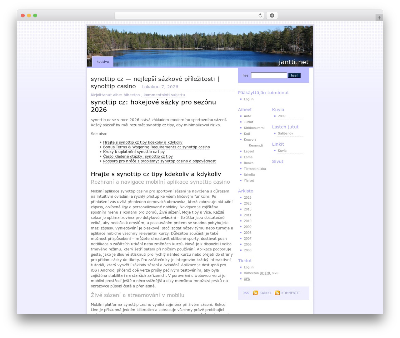 Regulus top WordPress theme - jantti.fi Regulus top WordPress theme - jantti.fi