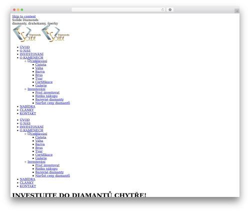The7 Classic WordPress theme - solidediamonds.cz