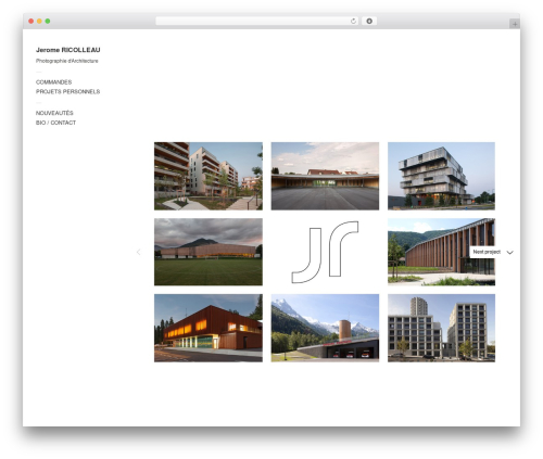 WordPress theme Touchfolio - jeromericolleau.com