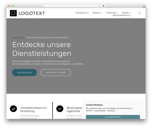 WordPress theme Hello Elementor - immobilienadvisor.com