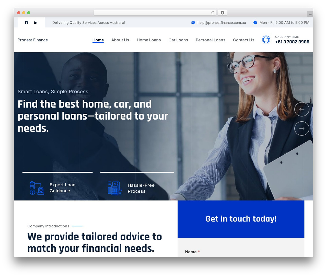WordPress theme Pylon Child - pronestfinance.com.au