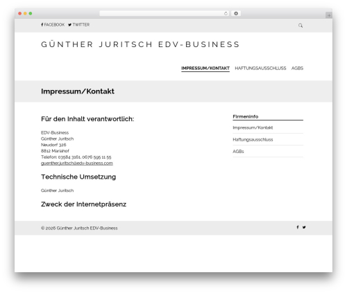 WordPress theme Simply Read - juritsch.edv-business.com