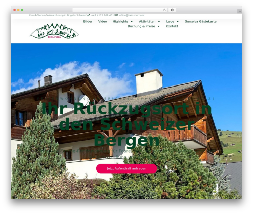 Awesome weather pro WordPress plugin - brigels-ferien.ch