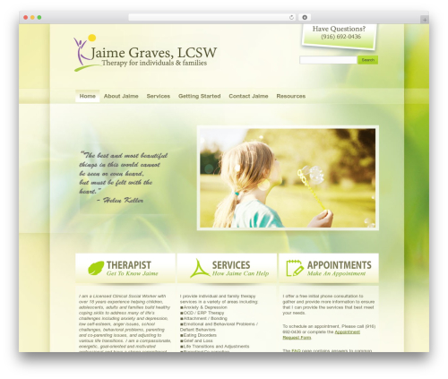 WP103 WordPress theme - jaimegraves.com