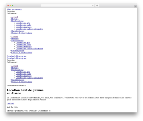 WPServeur WordPress theme - goldenmatt.fr