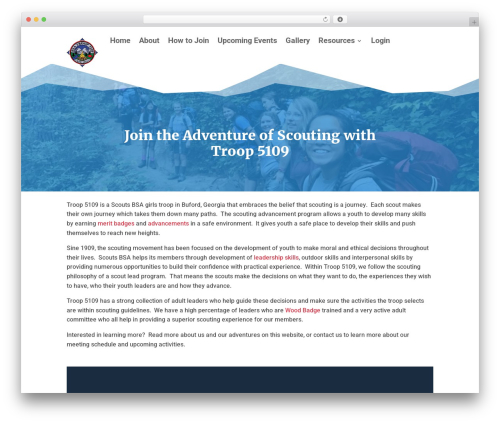 alphas WordPress theme - troop5109.com
