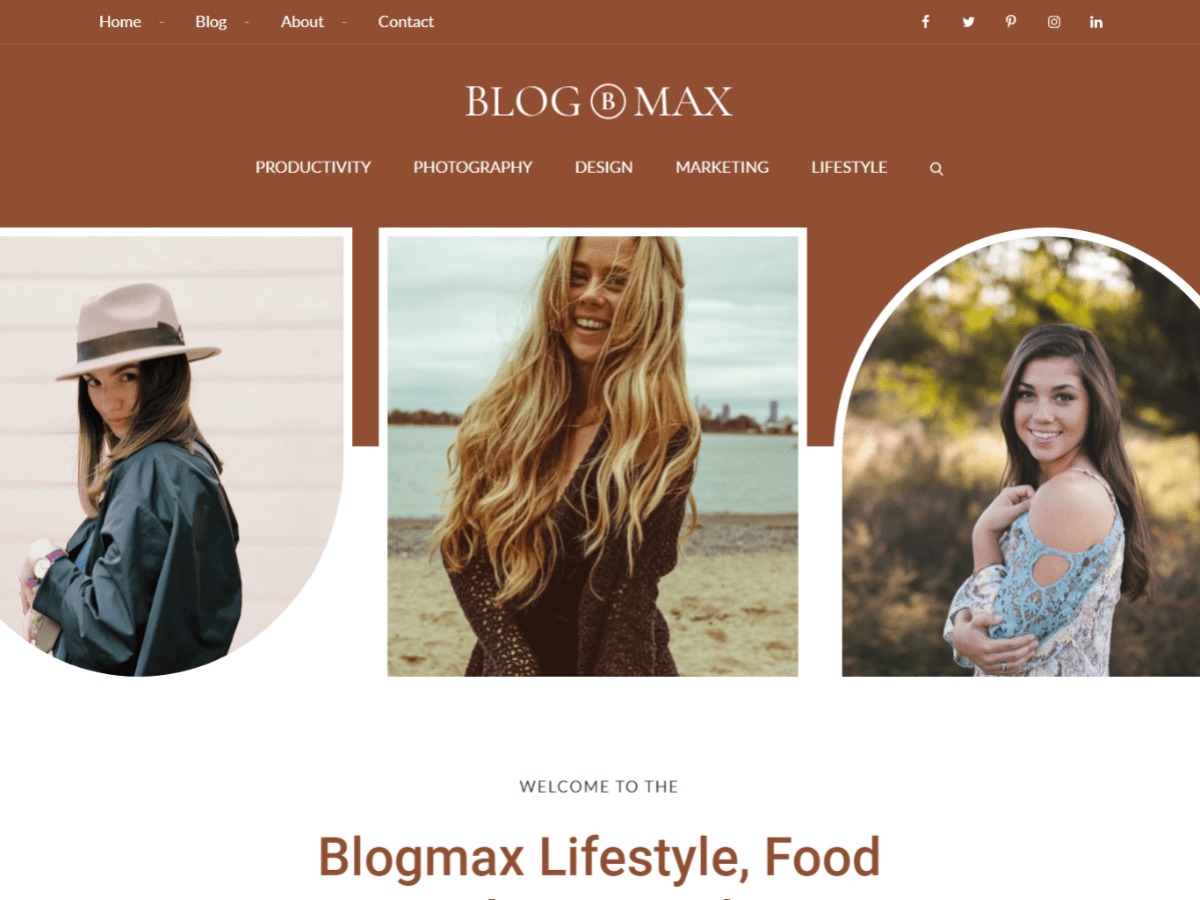 Blogmax template WordPress free
