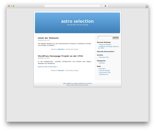 Default WordPress theme - jtmey.de