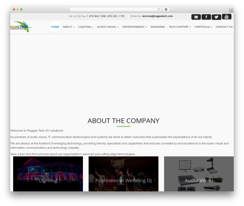Reggae Tech theme WordPress - jamaicaaudiovisual.com