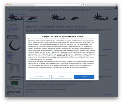 Simple referencement WordPress theme - 1rituel2amour3retour.unblog.fr