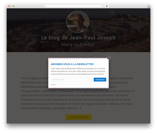 Sparrow template WordPress - jeanpauljoseph.fr