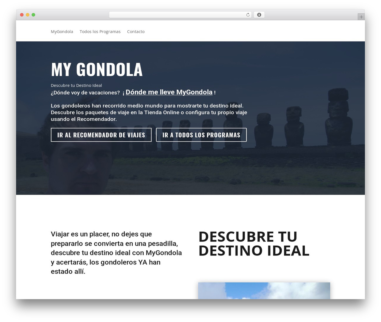 Theme WordPress Divi - mygondola.com