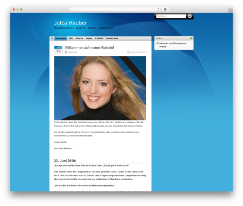 WordPress theme iTheme - juttahauber.de