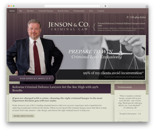 WordPress theme Foundation, for WordPress - jensonlaw.com