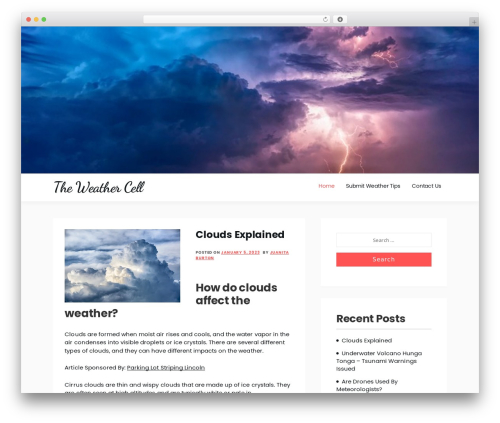Amazorize WordPress theme - theweathercell.com