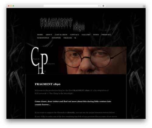 Basic WordPress theme - fragment1890.com