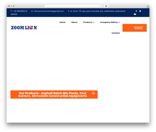Dustrix WordPress theme - zoomlionindia.com