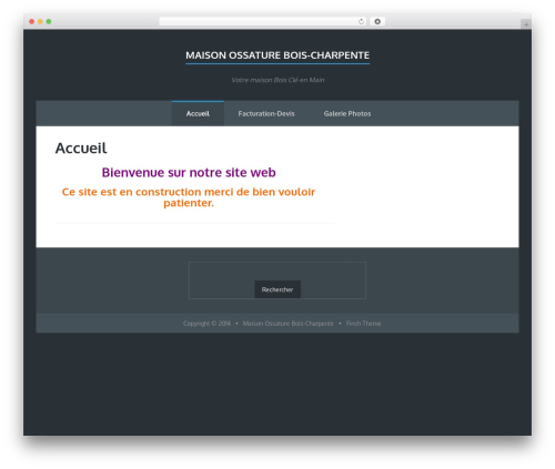 Finch theme WordPress - bati-bois.fr