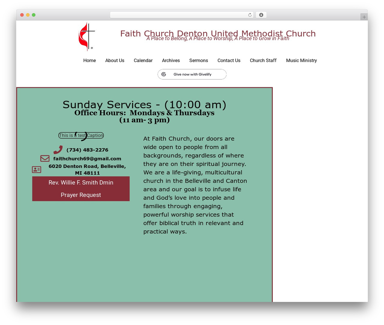 Hello Elementor WordPress theme - faithchurchdenton.com