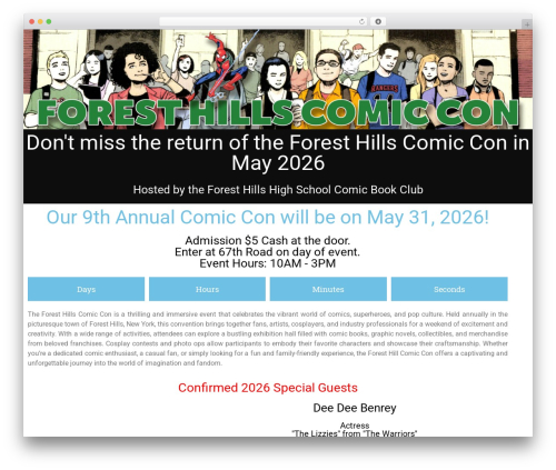 Web stat WordPress plugin - foresthillscomiccon.com