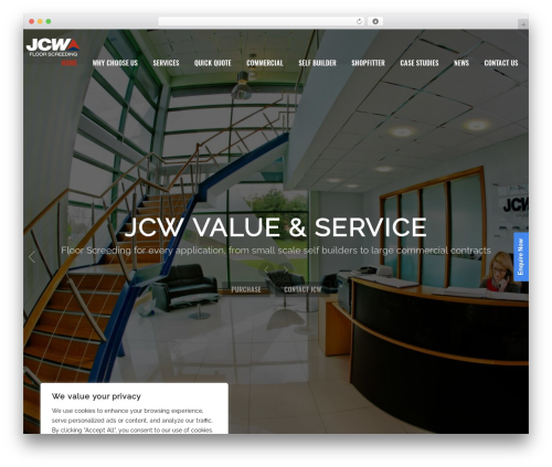 North best WordPress theme - floorscreeding.co.uk
