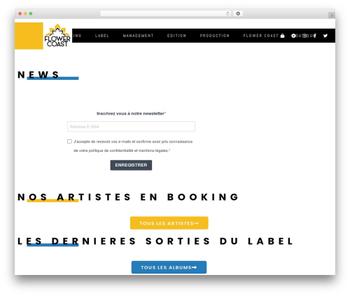Theme WordPress Sonaar - flowercoast.fr