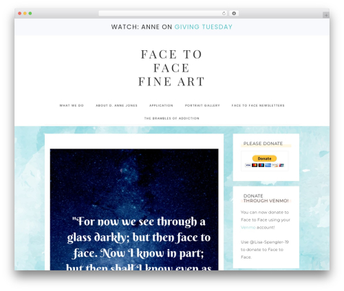WordPress theme Captivating Theme - facetofacefineart.org