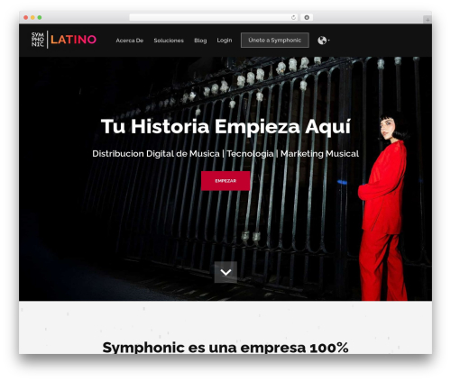 WordPress theme Creativa - symphoniclatino.com