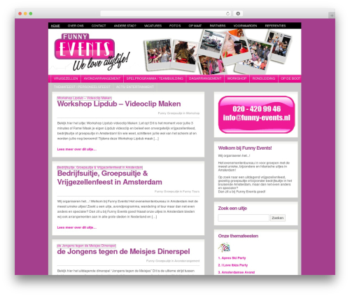 WordPress theme ThrillingTheme - funny-events.nl