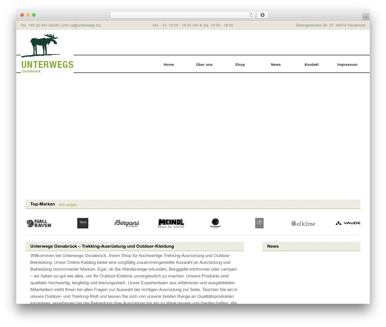 WPLight theme WordPress - unterwegs-osnabrueck.de
