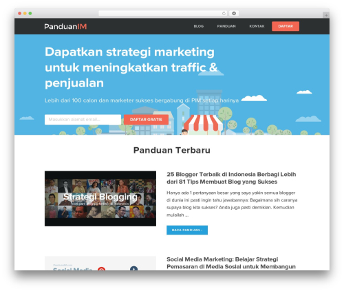 WordPress theme Genesis Sample Theme - panduanim.com
