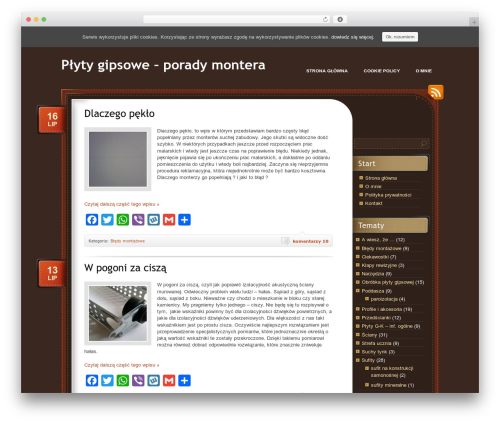 Best WordPress theme ChocoTheme - porady-montera.eu