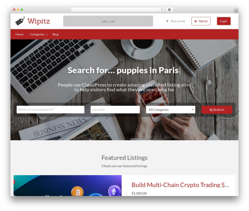 ClassiPress WordPress theme - wipitz.com