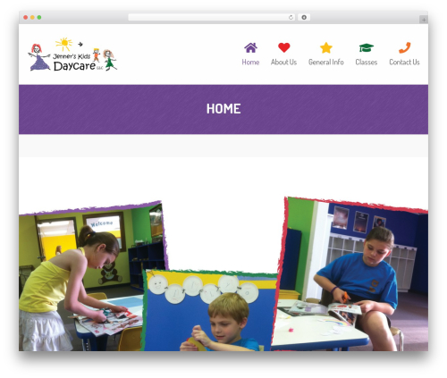 CMS Kindergarten WordPress theme - jennerskidsdaycare.com