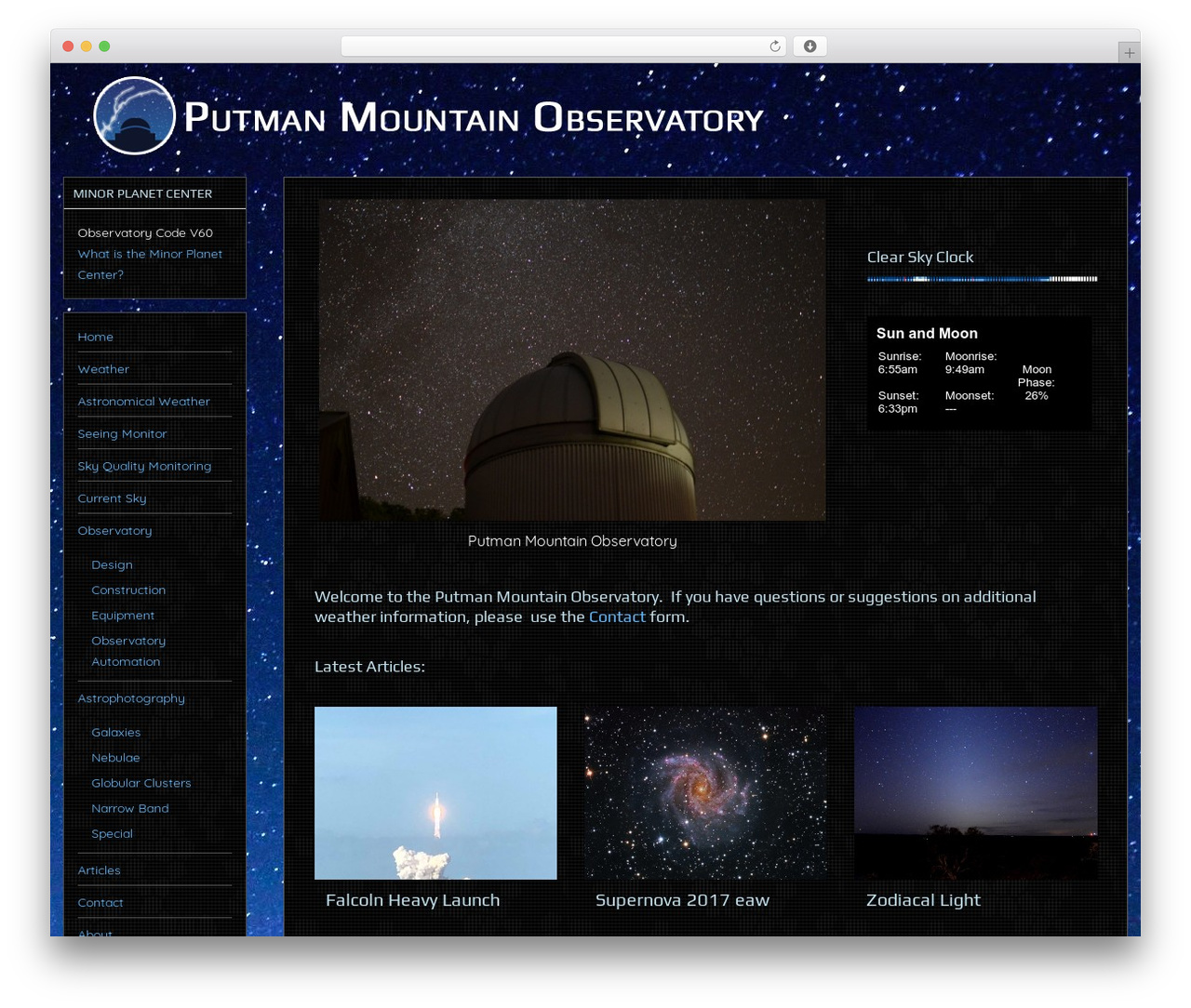 Dynamik-Gen WordPress theme - putmanmountainobservatory.com