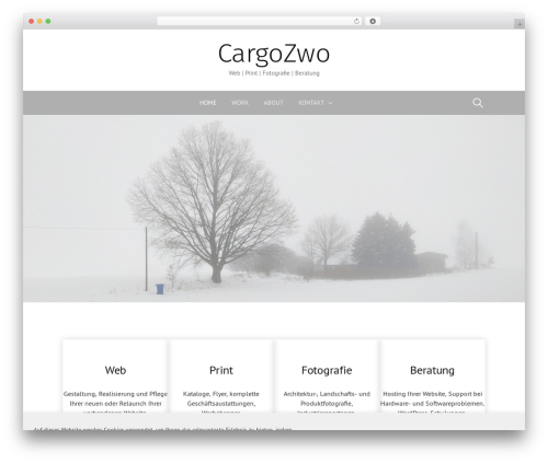 First theme WordPress - cargozwo.de