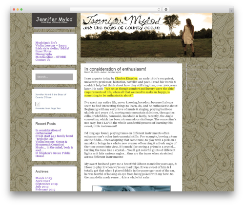 Firstyme WordPress theme design - jennifermylod.com