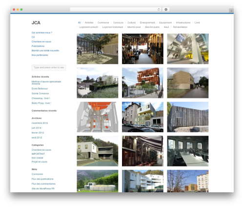 Infinity WordPress page theme - jeromecaillearchitecte.com
