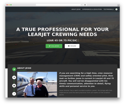 iThemer WP theme - learjet75pilot.com