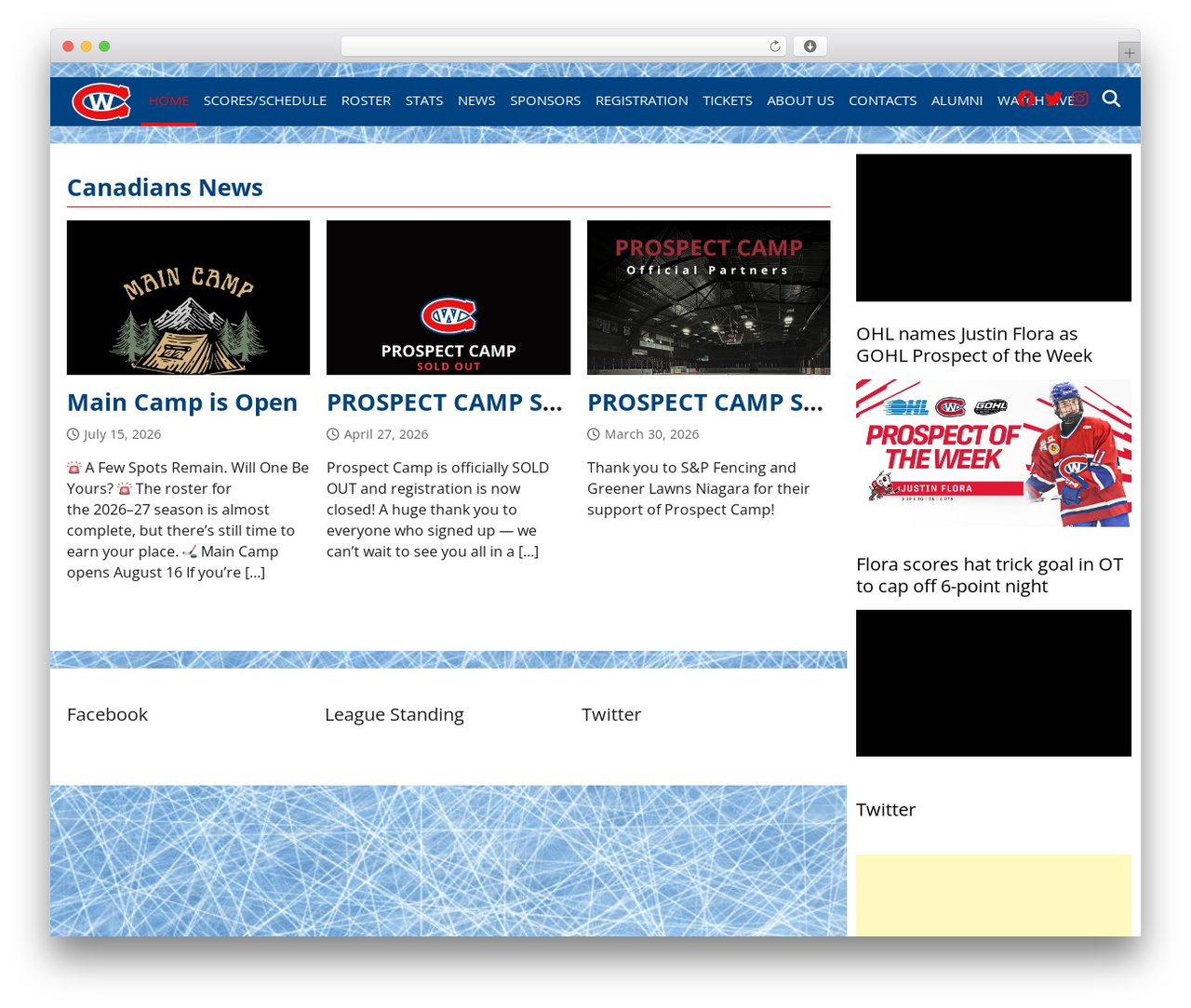 Jaws WordPress theme - wellandjrcanadians.com