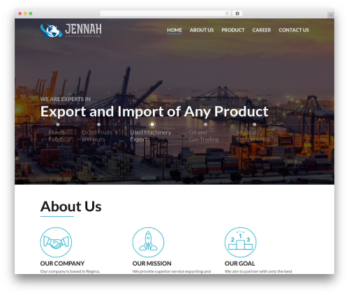Jennahimportexport theme WordPress - jennahimportexport.com