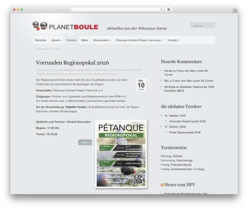 Tabbed widgets WordPress plugin - planetboule.de/category/termine