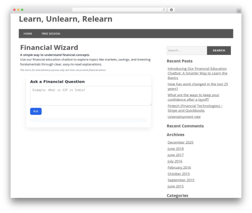 Minimize WordPress theme - jamoorey.in