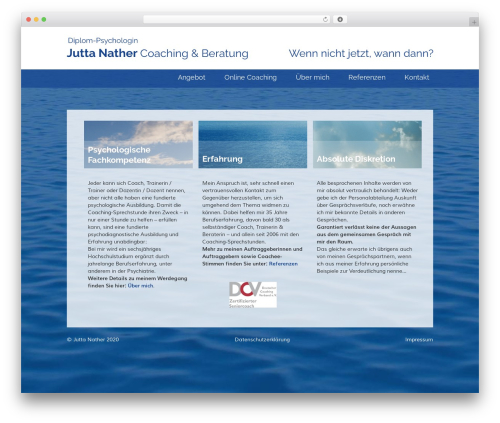 Naked Wordpress theme WordPress - juttanather.de