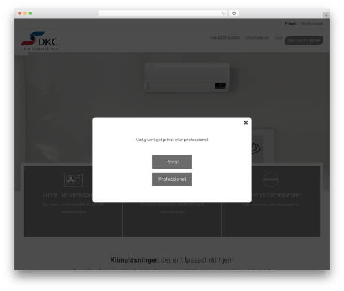 number-two WordPress theme - dkc-klima.dk
